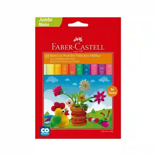 Faber Castell Plastilina Neón Larga