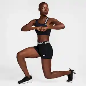 Nike Camiseta Swoosh Ms Asym Mujer Negro Talla L Ref: FV6526-010
