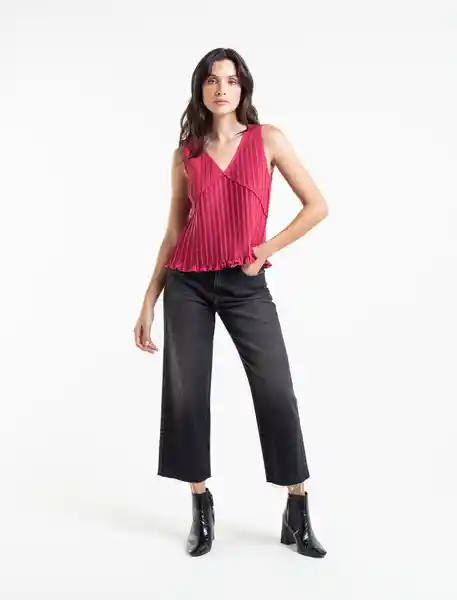  Camisa Layla Rosa Rubor Oscuro Talla L Naf-Naf 
