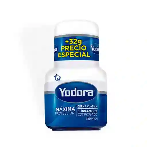 Yodora Desodorante en Crema Clásica Máxima Protección + 32g