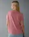 Camiseta Mujer Rosado Talla Large 8997107 American Eagle