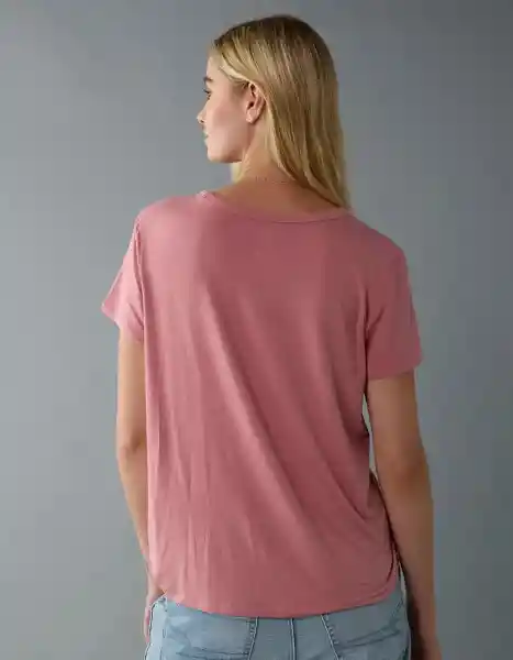 Camiseta Mujer Rosado Talla Large 8997107 American Eagle