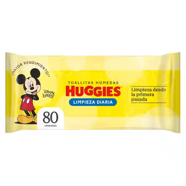 Toallita Húmedas Huggies Limpieza Diaria 80 Und