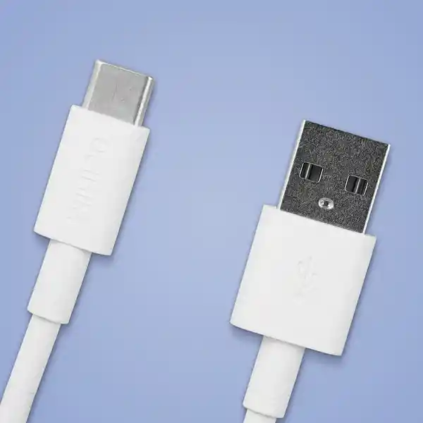 Cable de Datos 5A Carga Rápida Tipo C Blanco 1 M Miniso