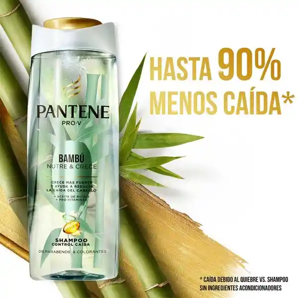 Shampoo Control Caída Pantene Pro-V Bambú Nutre & Crece 400 ml