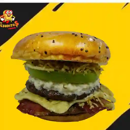 Hamburguesa doble carne con tocineta