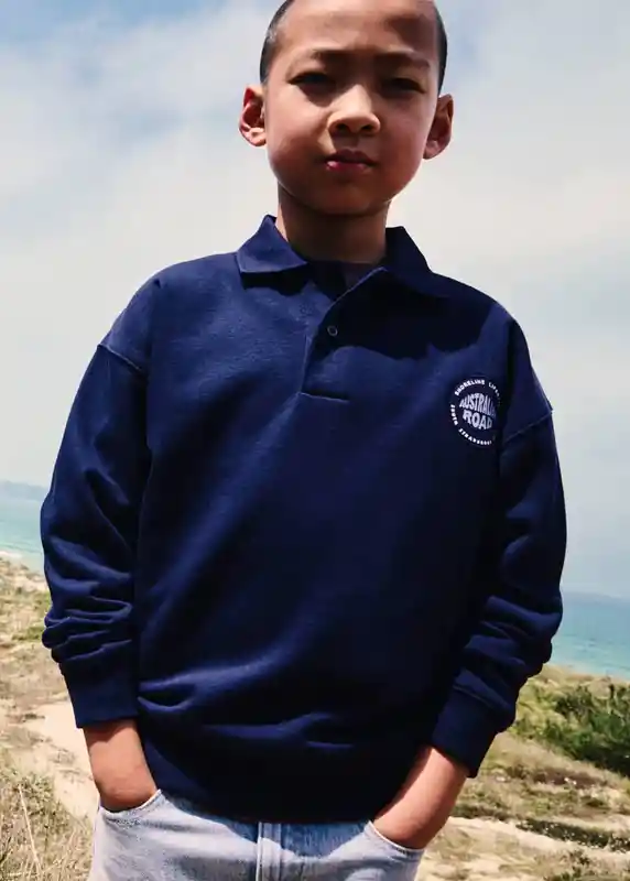 Sudadera Oceano Navy Talla 10 Niños Mango