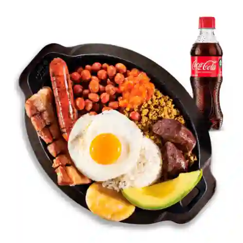 Bandeja Paisa + Coca-cola