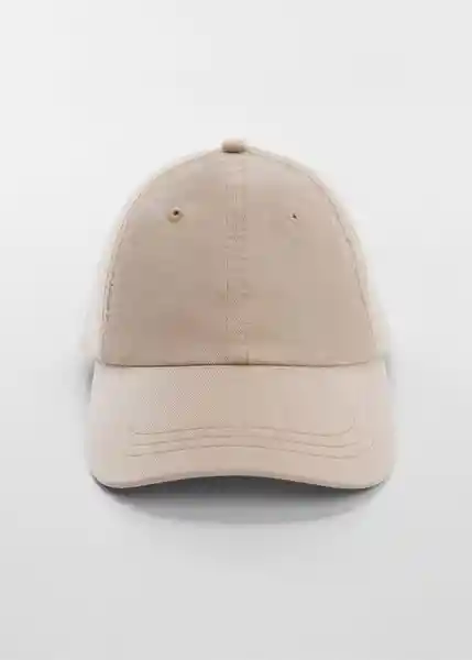 Gorra Basic Beige Talla 99 Hombre Mango