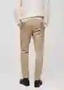 Pantalón Prato Beige Talla 38 Hombre Mango