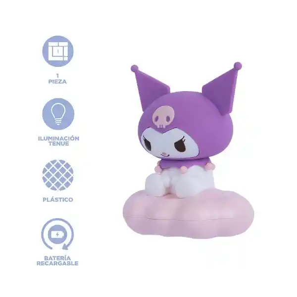Lámpara de Noche en Forma de Nube Kuromi Serie Sanrio Miniso