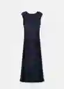 Vestido Basilea Navy Talla XS Mujer Mango