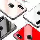 Xiaomi Estuche Protector Vidrio Templado Mi8 Lite Rojo