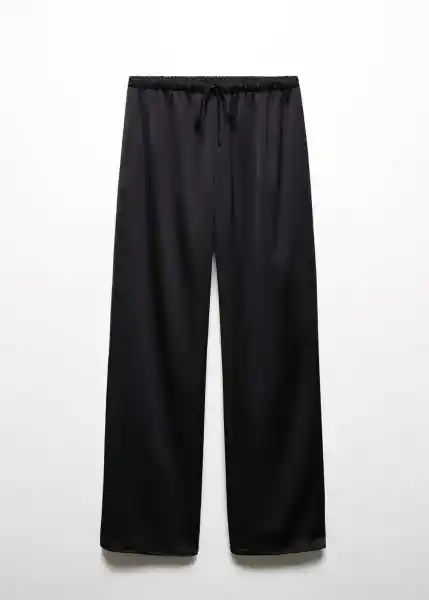 Pantalón Sati Negro Talla S Mujer Mango