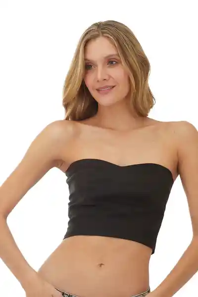 Top Jade Negro Talla XS Mercedes Campuzano