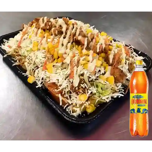 Combo Salchipapa Mega 2 + Colombiana 1.5 L