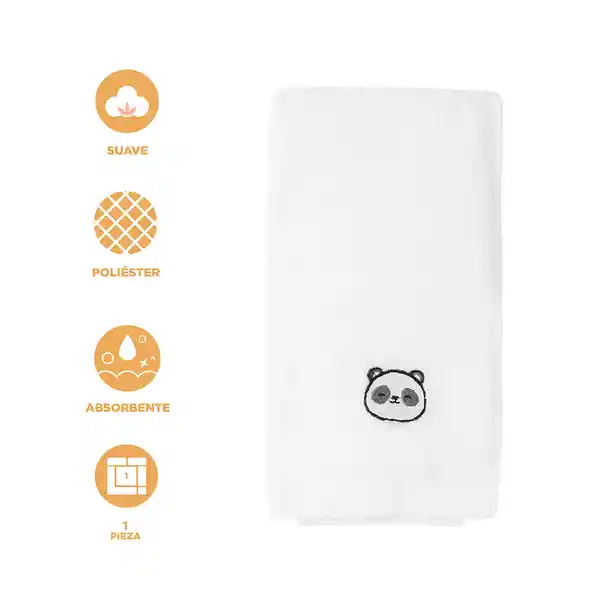 Toalla de Baño Serie Mini Family Tyla Blanco Miniso