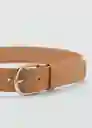 Cinturón Mirror Beige Talla M Mujer Mango