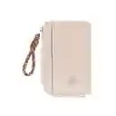 Tarjetero Básico Serie Morado Con Asa Café Miniso