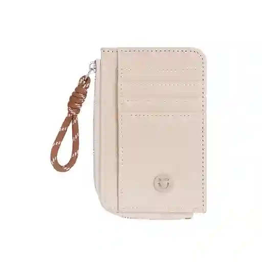 Tarjetero Básico Serie Morado Con Asa Café Miniso