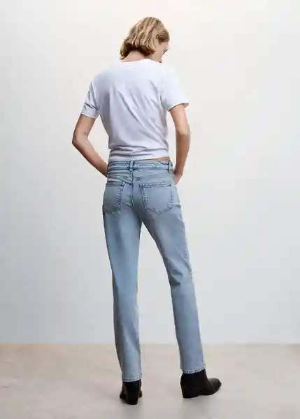 Pantalón Jean Nayara Tejano Claro Talla 32 Mujer Mango