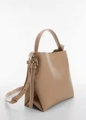 Bolso M Luciam Taupe Talla 99 Mujer Mango