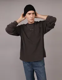 Camiseta Hombre Negro Talla: SMALL 4080004 American Eagle