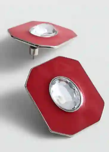 Pendientes Lidia Rojo Talla 99 Mujer Mango