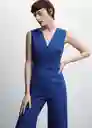 Enterizo Mono Nalita Azul Talla 25 Mujer Mango