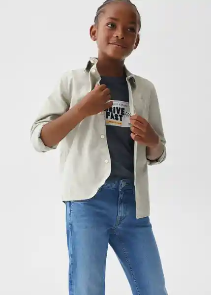 Jean Regular Tejano Medio Talla 10 Niños Mango