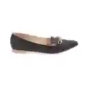 Zapatos Baleta Punta Missy Negra Talla 40 Mercedes Campuzano