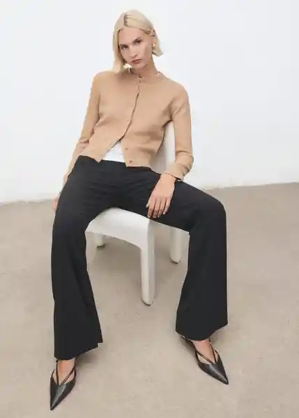 Cárdigan Seedsun Camel Talla XS Mujer Mango