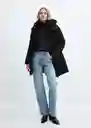 Abrigo Anorak Bego Negro Talla XL Mujer Mango