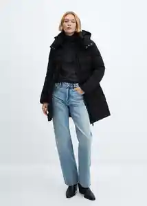 Abrigo Anorak Bego Negro Talla XL Mujer Mango