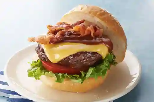 Doble Carne Pollo y Res con Papas