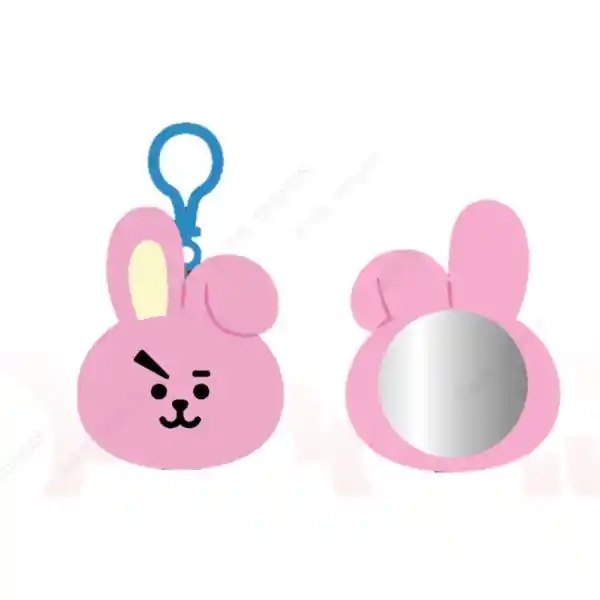 BT21 Espejo Compacto Esponjoso Cooky