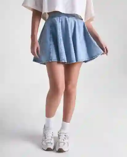 Falda Mujer Azul Talla 6 349G001_AZU114604 Americanino