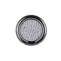 Soporte Anillo Para Celular Redondo Diamond Like Negro Miniso