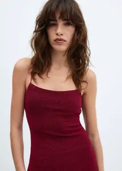 Vestido Xlima Fucsia Talla XS Mujer Mango