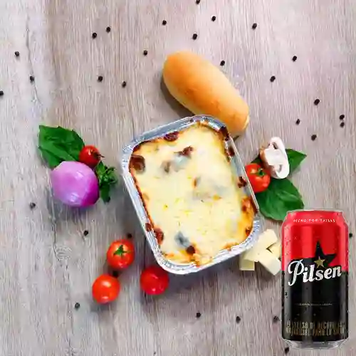 Combo Lasagna Carne + Pilsen 330ml