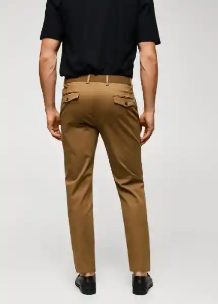 Pantalón Prato Coffee Talla 42 Hombre Mango