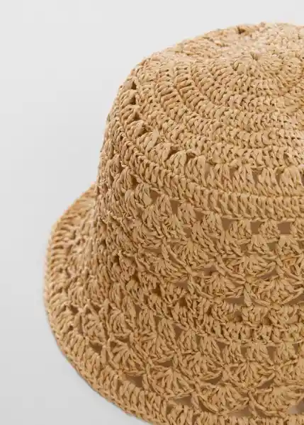 Sombrero Plage Crudo Talla 99 Mujer Mango