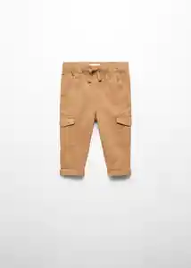 Pantalón Flores Tabaco Talla 70 Niños Mango