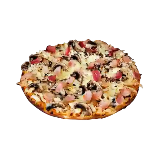 Pizza Pollo, Champiñón y Tocineta