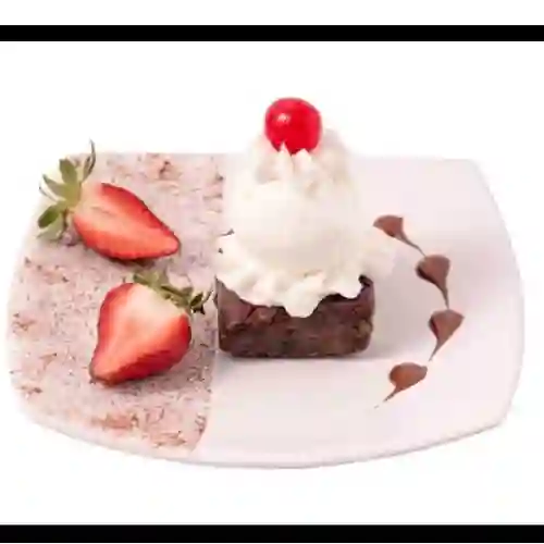 Brownie con Helado
