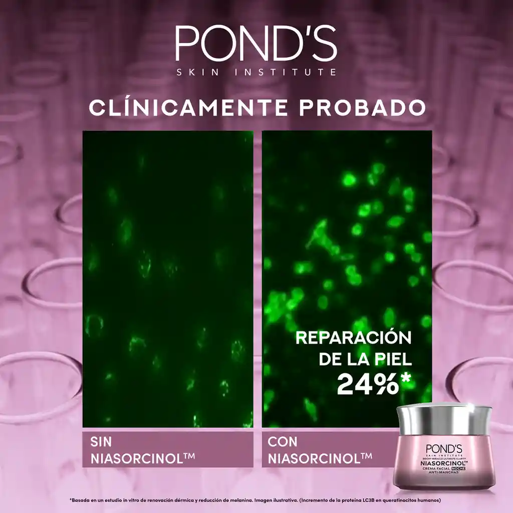 Crema Antimanchas Noche Ponds Bright Miracle con Niasorcinol 50g