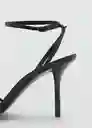 Sandalias Zazo Negro Talla 39 Mujer Mango
