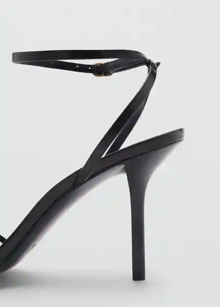 Sandalias Zazo Negro Talla 39 Mujer Mango
