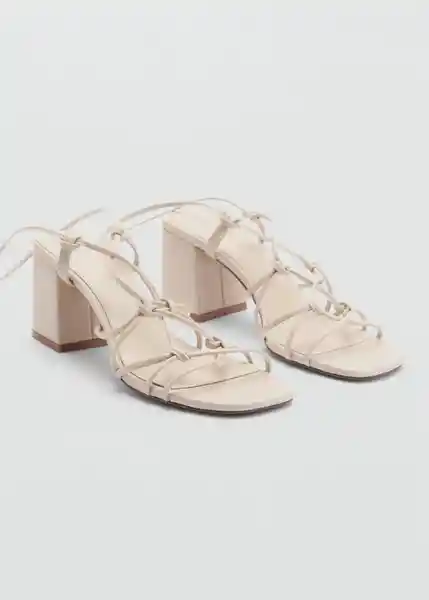 Sandalias Felisa Crudo Talla 42 Mujer Mango