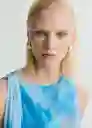 Blusa Adela Azul Talla L Mujer Mango